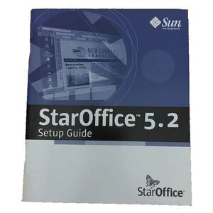 Sun Microsystem StarOffice 5.2 Setup Guide 2000 PB Vtg Computer Installation